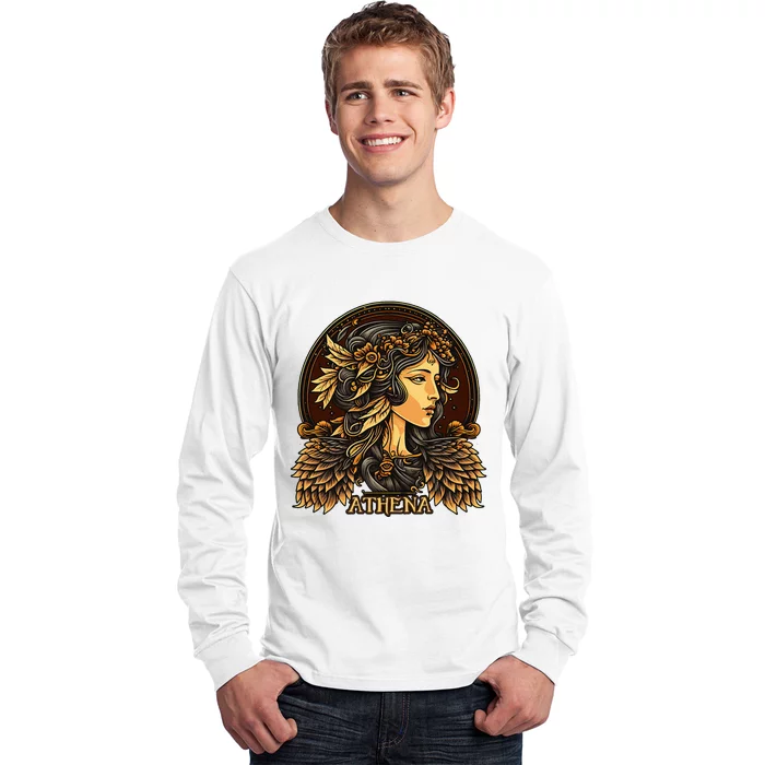 Greek Mythology Ancient Goddess Athena Olympian Deity Long Sleeve Shirt