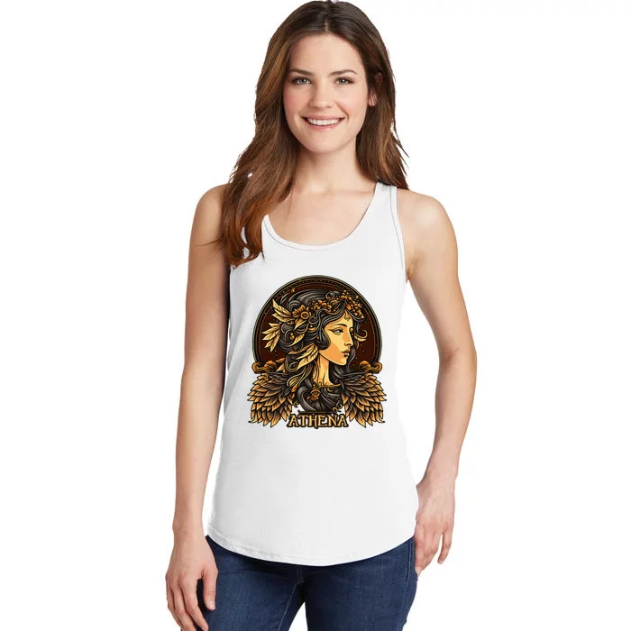 Greek Mythology Ancient Goddess Athena Olympian Deity Ladies Essential Tank