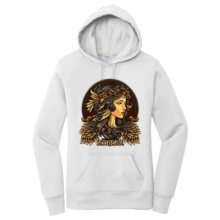 Greek Mythology Ancient Goddess Athena Olympian Deity Women's Pullover Hoodie