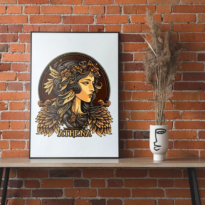 Greek Mythology Ancient Goddess Athena Olympian Deity Poster