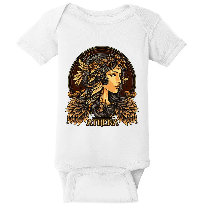 Greek Mythology Ancient Goddess Athena Olympian Deity Baby Bodysuit