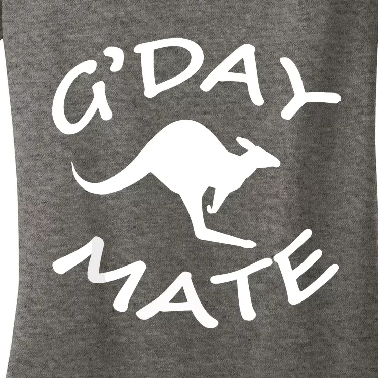 GDay Mate Australian Australia Land Down Under Women's V-Neck T-Shirt