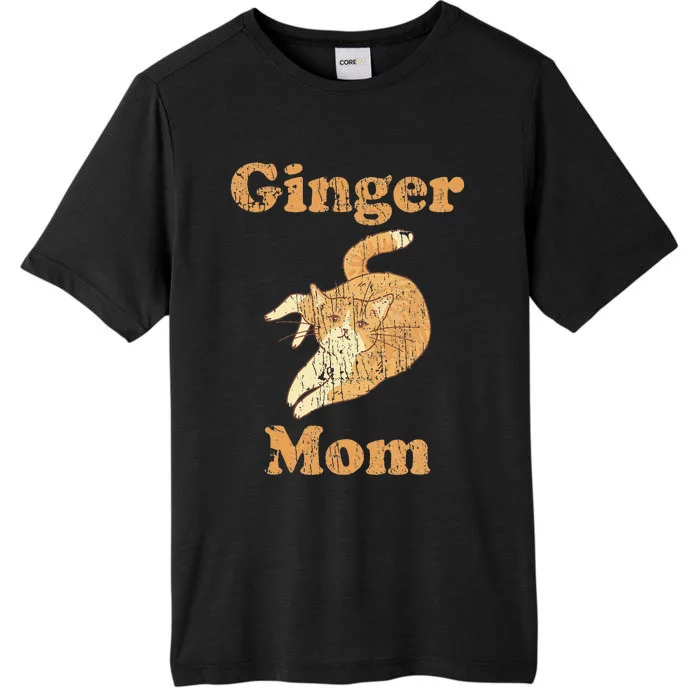 Ginger Mom Adorable Cat Feline Lover Cat Mom ChromaSoft Performance T-Shirt