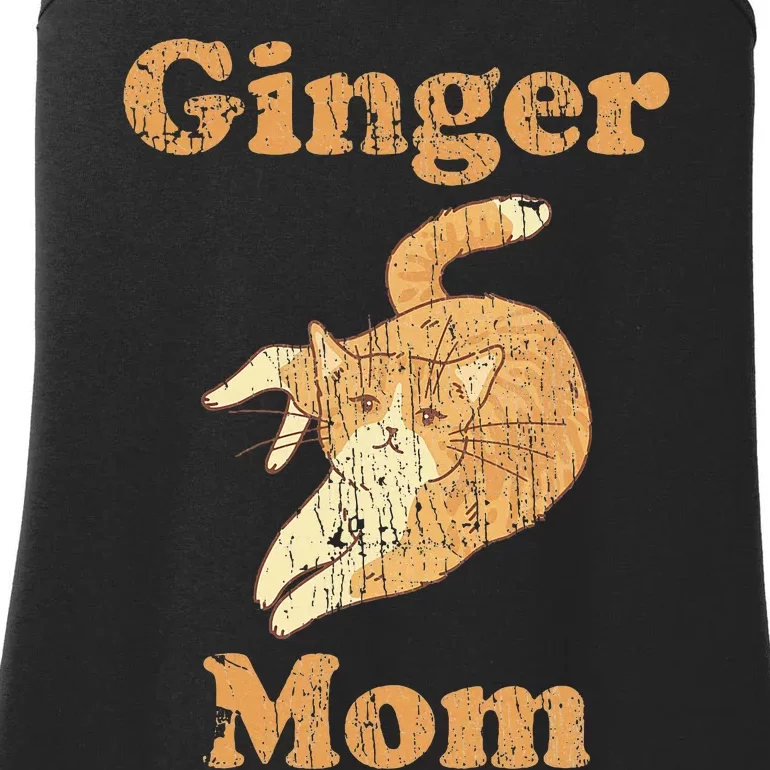 Ginger Mom Adorable Cat Feline Lover Cat Mom Ladies Essential Tank