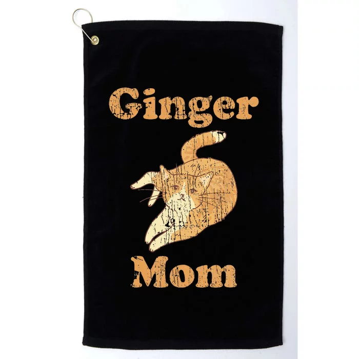 Ginger Mom Adorable Cat Feline Lover Cat Mom Platinum Collection Golf Towel