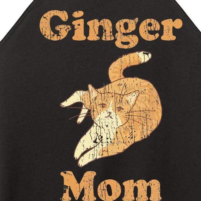 Ginger Mom Adorable Cat Feline Lover Cat Mom Women’s Perfect Tri Rocker Tank