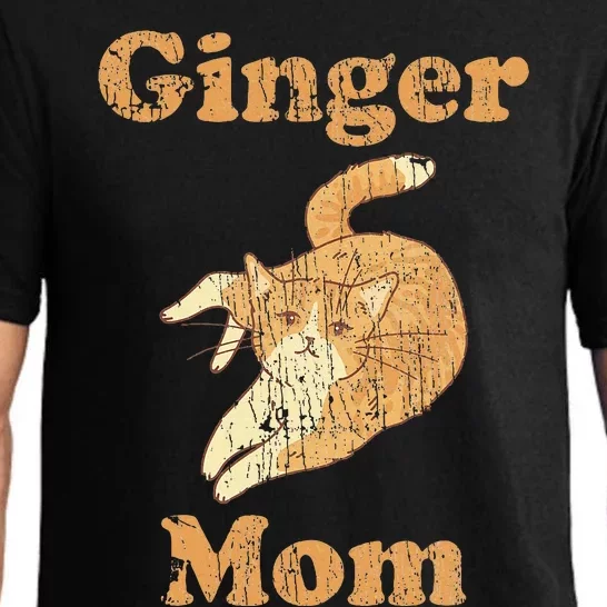 Ginger Mom Adorable Cat Feline Lover Pajama Set