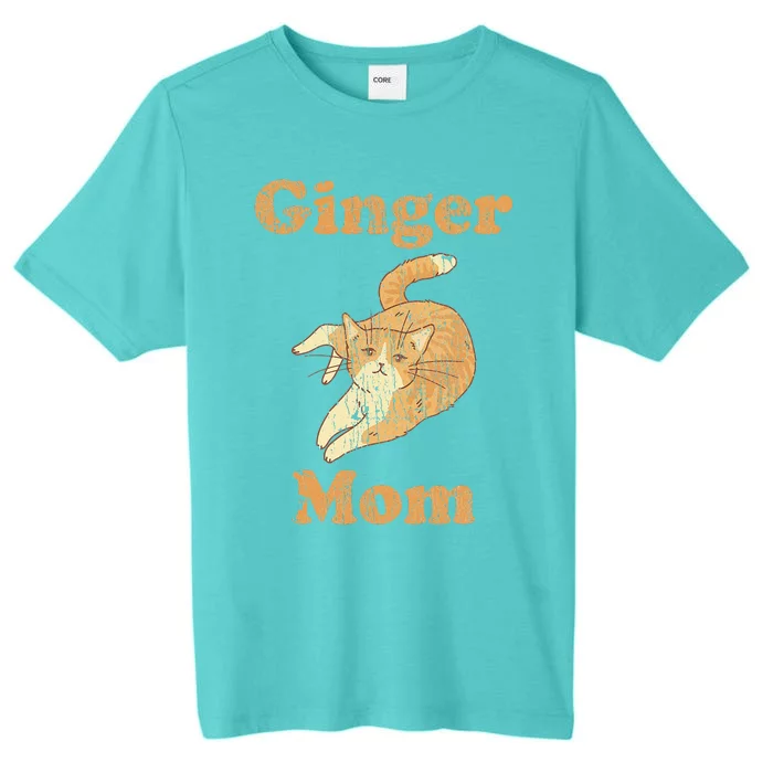 Ginger Mom Adorable Cat Feline Lover ChromaSoft Performance T-Shirt