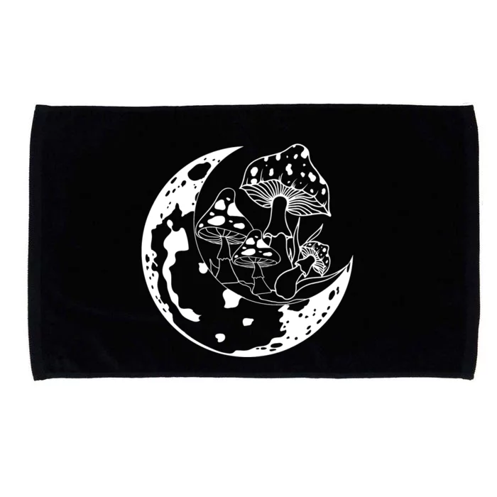 Goblincore Moon Aesthetic Dark Academia Mushroom Microfiber Hand Towel