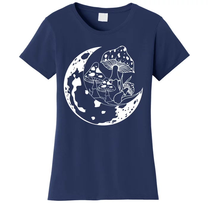 Goblincore Moon Aesthetic Dark Academia Mushroom Women's T-Shirt