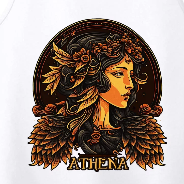 Greek Mythology Ancient Goddess Athena Olympian Deity Performance Tank