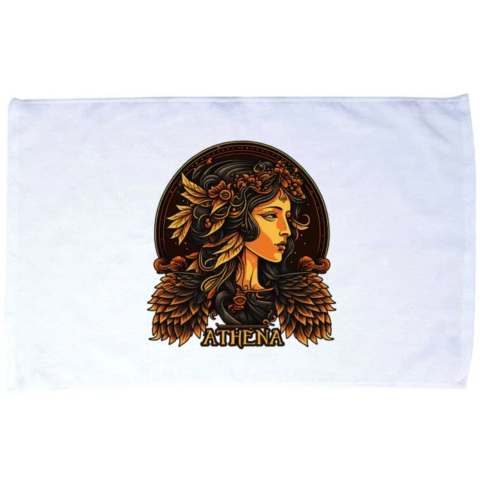 Greek Mythology Ancient Goddess Athena Olympian Deity Microfiber Hand Towel