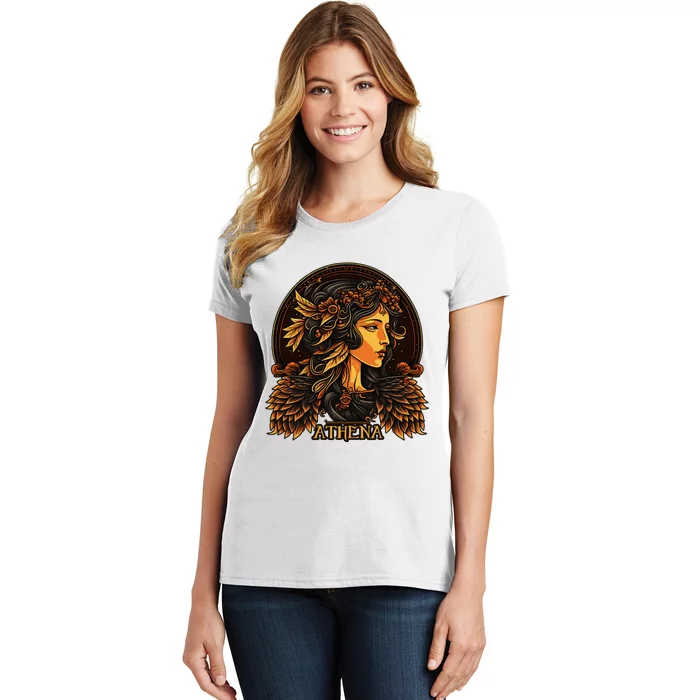 Greek Mythology Ancient Goddess Athena Olympian Deity Women's T-Shirt