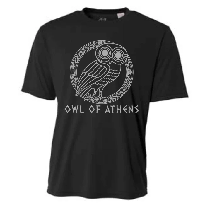 Greek Mythology Athena Owl Of Athens Cooling Performance Crew T-Shirt