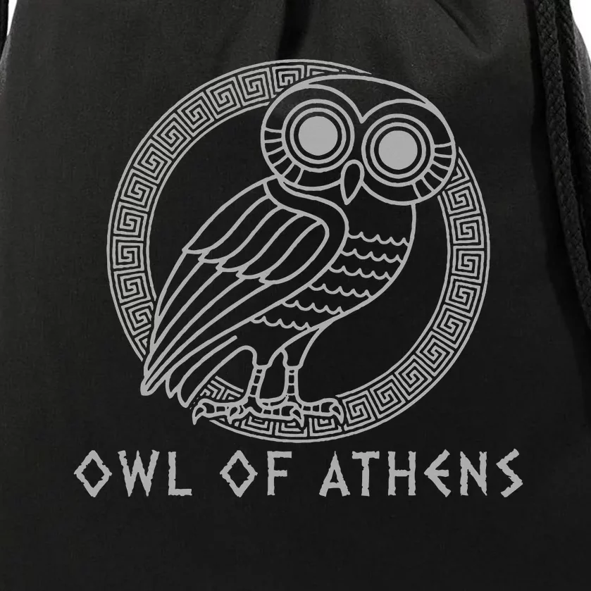 Greek Mythology Athena Owl Of Athens Drawstring Bag