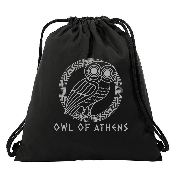 Greek Mythology Athena Owl Of Athens Drawstring Bag