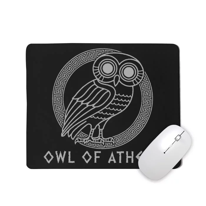 Greek Mythology Athena Owl Of Athens Mousepad