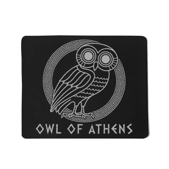 Greek Mythology Athena Owl Of Athens Mousepad