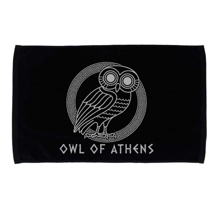 Greek Mythology Athena Owl Of Athens Microfiber Hand Towel