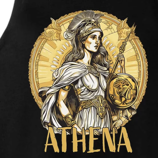 Greek Mythology Athena The Goddess Of Wisdom And War Ladies Tri-Blend Wicking Tank