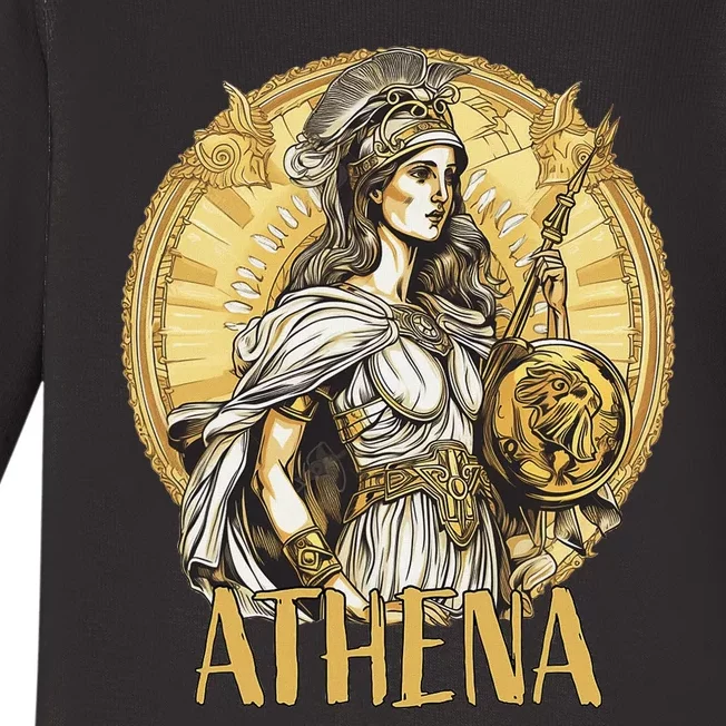 Greek Mythology Athena The Goddess Of Wisdom And War Baby Long Sleeve Bodysuit