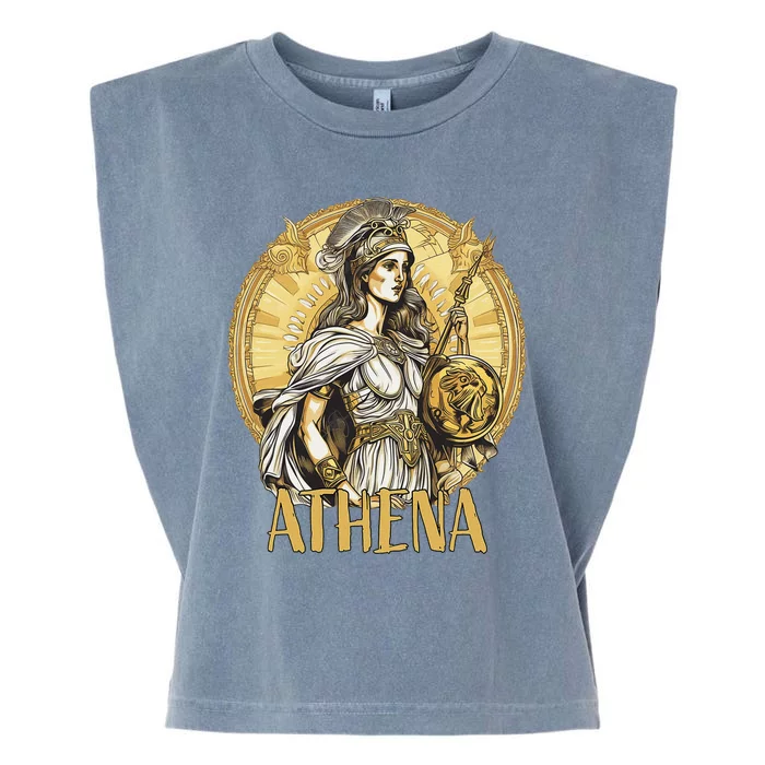 Greek Mythology Athena The Goddess Of Wisdom And War Garment-Dyed Women's Muscle Tee