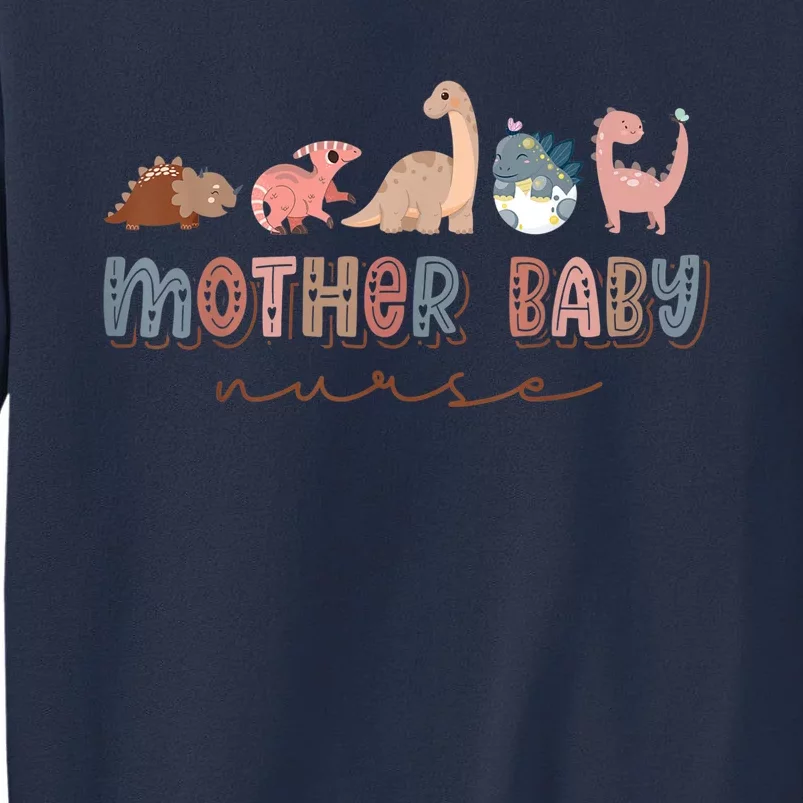 Groovy Mother Baby Nurse Postpartum Nursing Cute Dinosaur Sweatshirt