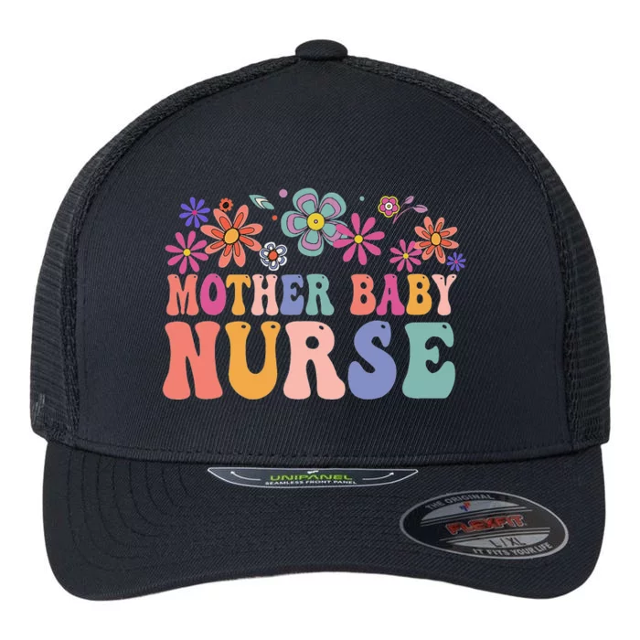 Groovy Mother Baby Nurse Postpartum Postpartum Nursing Flexfit Unipanel Trucker Cap