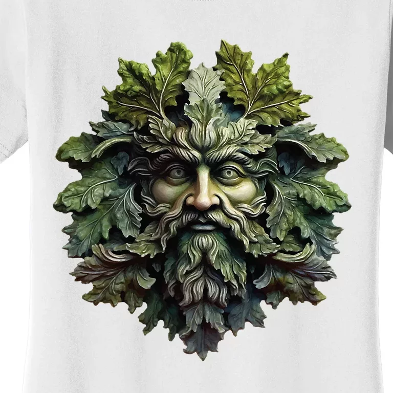 Green Man Botanical Greenman Women's T-Shirt