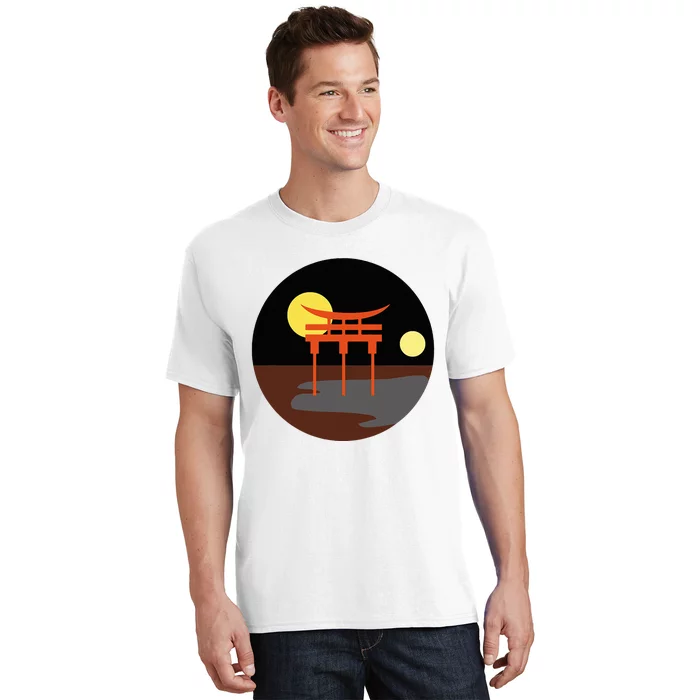 Gay Male Bear Pride Japanese Torii Gate Asian Lgbtq T-Shirt