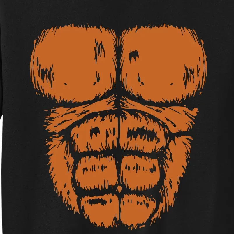 Gorilla Monkey Belly Chest Costume Diy Halloween Sweatshirt