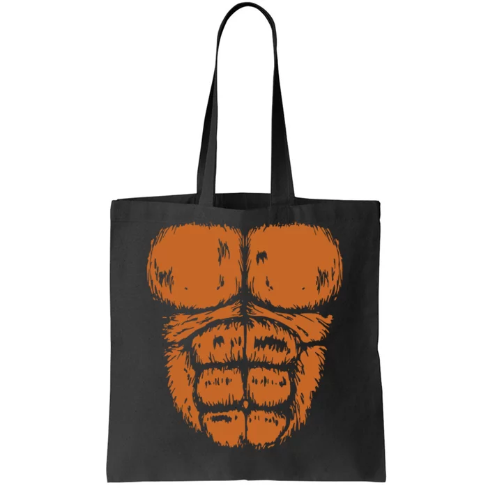 Gorilla Monkey Belly Chest Costume Diy Halloween Tote Bag