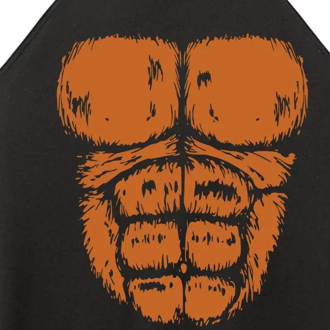 Gorilla Monkey Belly Chest Costume Diy Halloween Women’s Perfect Tri Rocker Tank