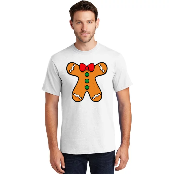 Gingerbread Man Body Costume For Halloween Or Christmas Tall T-Shirt