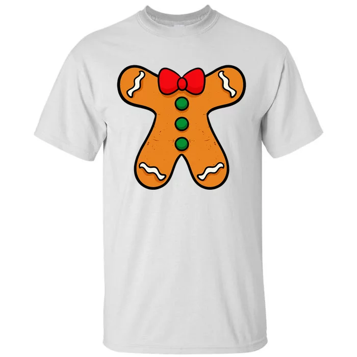 Gingerbread Man Body Costume For Halloween Or Christmas Tall T-Shirt