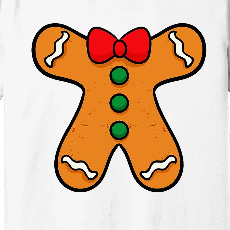 Gingerbread Man Body Costume For Halloween Or Christmas Premium T-Shirt