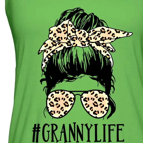 Granny Messy Bun Gift Ladies Essential Flowy Tank