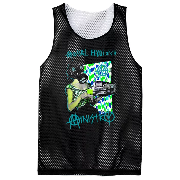 Gas Mask Betty Mesh Reversible Basketball Jersey Tank