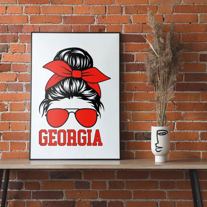 Georgia Messy Bun Varsity Poster