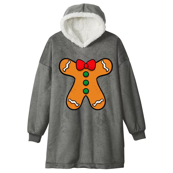 Gingerbread Man Body Costume For Halloween Or Christmas Hooded Wearable Blanket