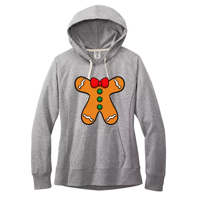 Gingerbread Man Body Costume For Halloween Or Christmas Women's Fleece Hoodie