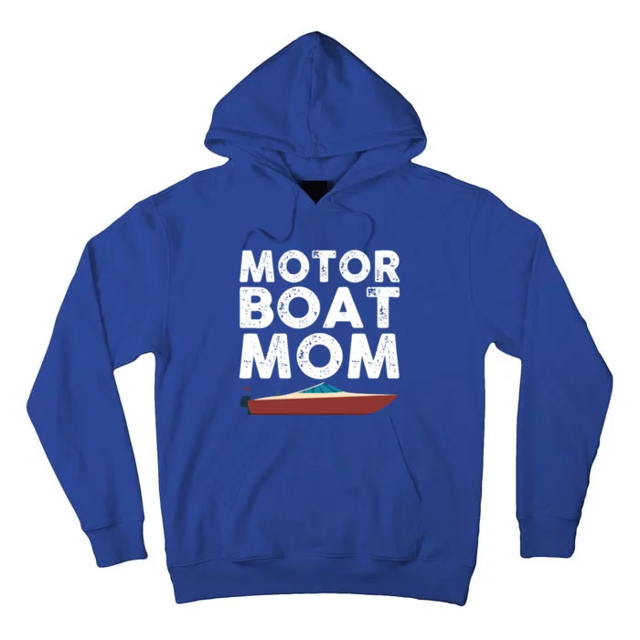 Great Motor Boat Mom Outfit Motorboat Gift Tall Hoodie