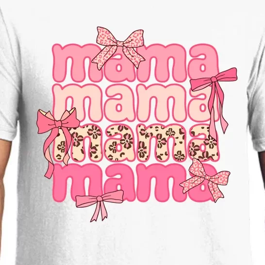 Groovy Mama Bow Tie Happy Mothers Day Pajama Set