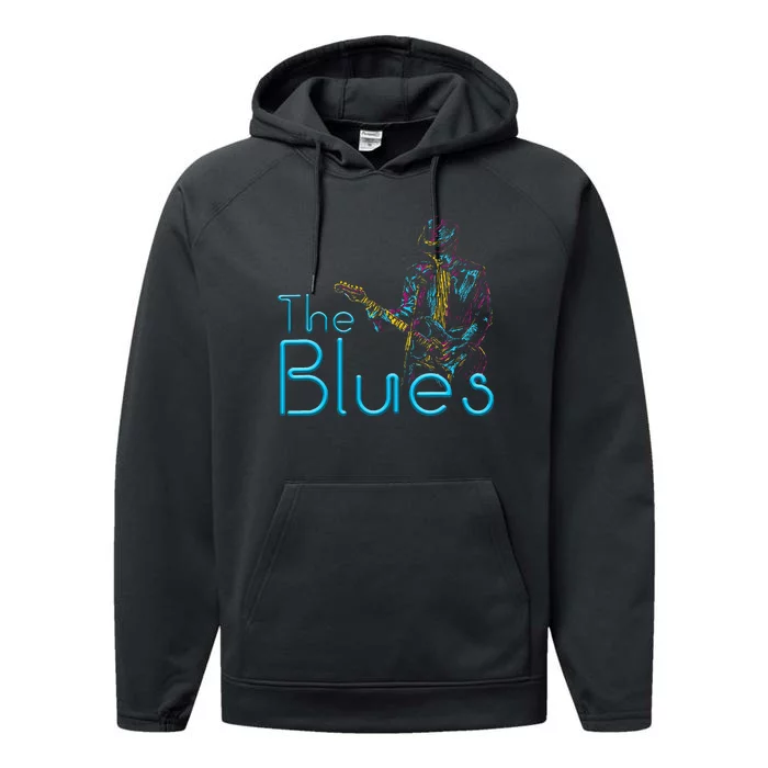 Guitarist Musician Blues Guitar Performance Fleece Hoodie