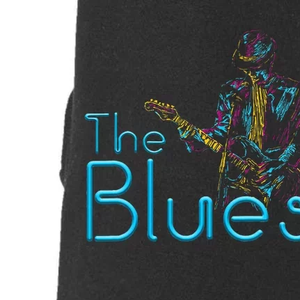 Guitarist Musician Blues Guitar Doggie 3-End Fleece Hoodie