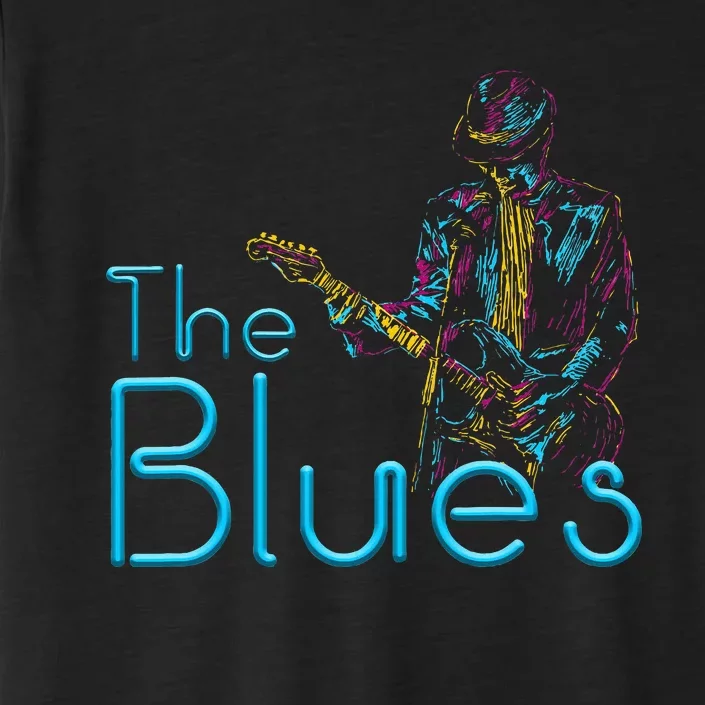 Guitarist Musician Blues Guitar ChromaSoft Performance T-Shirt