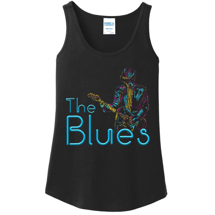 Guitarist Musician Blues Guitar Ladies Essential Tank