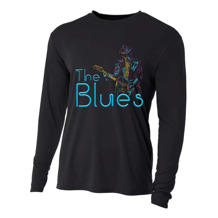 Guitarist Musician Blues Guitar Cooling Performance Long Sleeve Crew