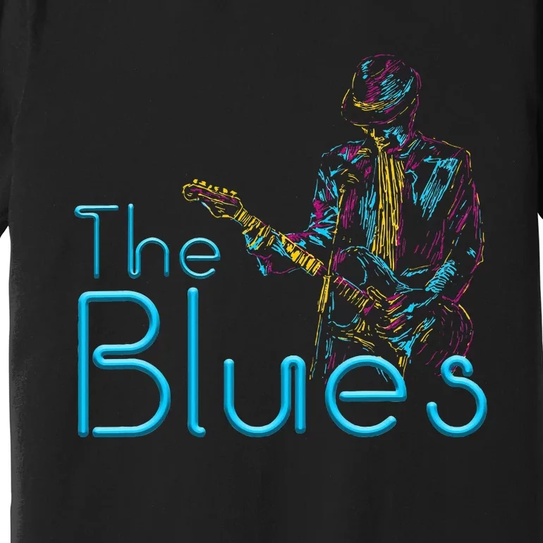 Guitarist Musician Blues Guitar Premium T-Shirt