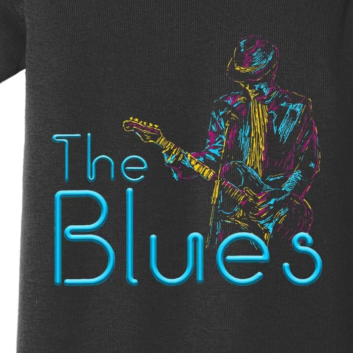 Guitarist Musician Blues Guitar Baby Bodysuit